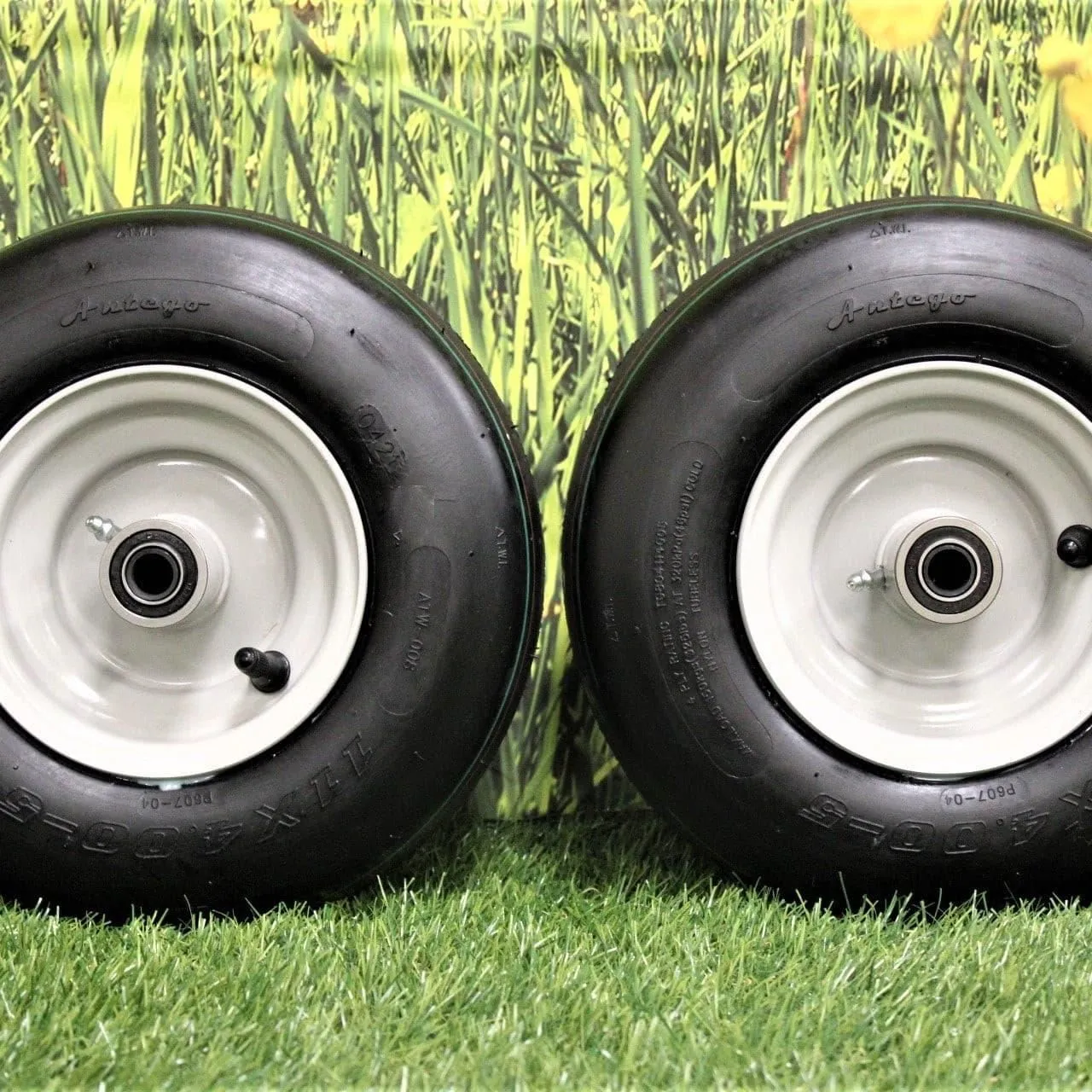 11x4.00-5 Gravely/Ariens Pneumatic  Light Gray Assys - replaces 07100124 (Set of Two)