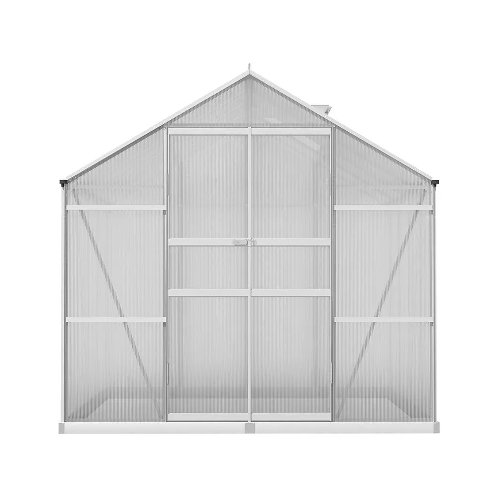 2.4x2.5M Polycarbonate Greenhouse by Greenfingers