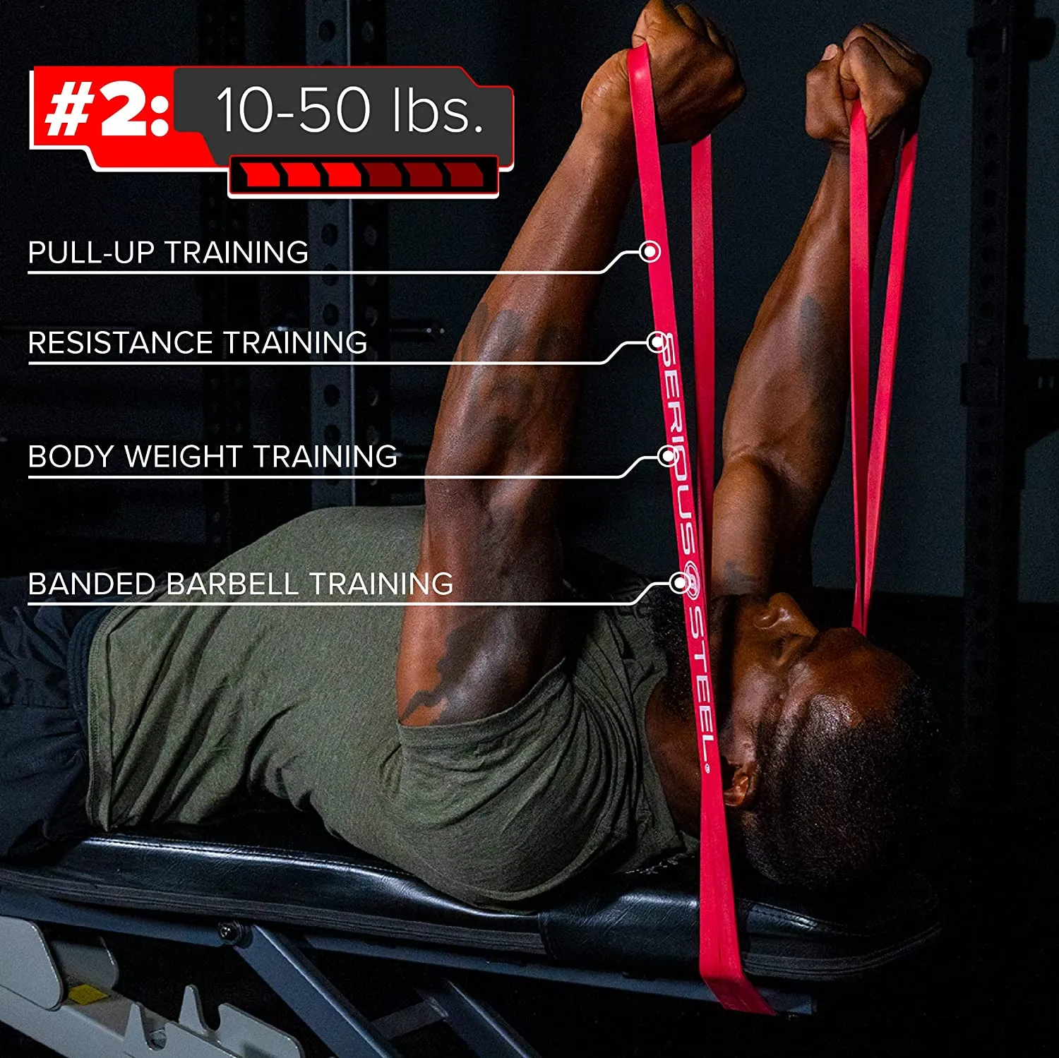 41" Mega Resistance Band (120-300  lbs)