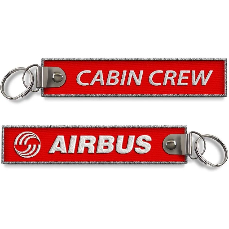 Airbus-Cabin Crew Embroidered Keyring