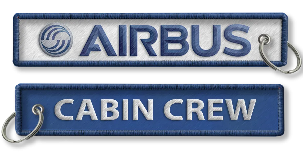 Airbus-Cabin Crew Embroidered Keyring