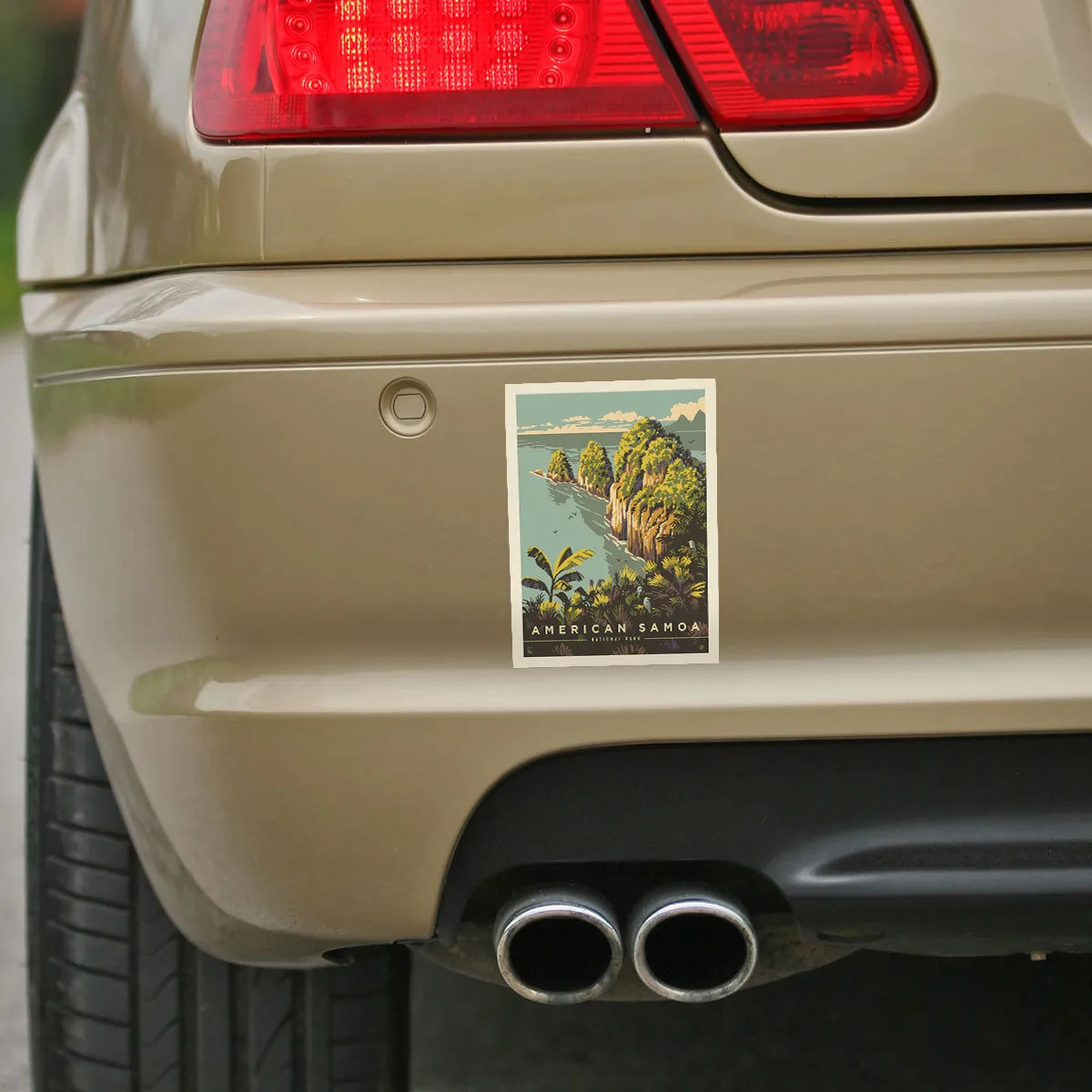 American Samoa National Park Pola Island Vinyl Sticker
