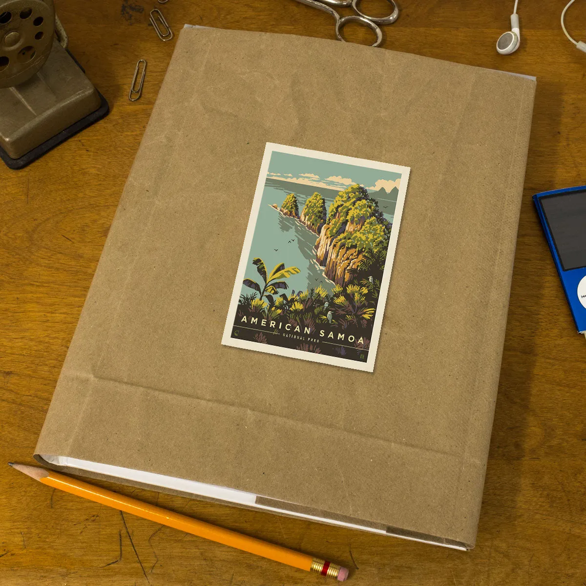 American Samoa National Park Pola Island Vinyl Sticker
