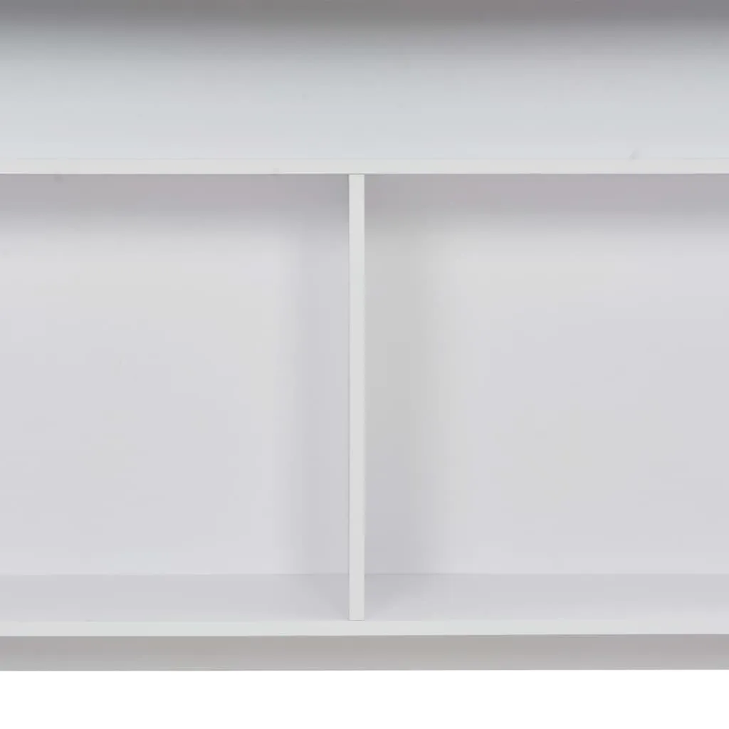 Bar Table with 2 Table Tops White 130x40x120 cm