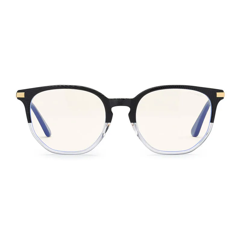Bolle Safety BARCELONA - Women ProBlu Clear Lens Blk/Clr Frame W/Gold Metal Temple & Blk Temple Tip -(PRBBARC204)