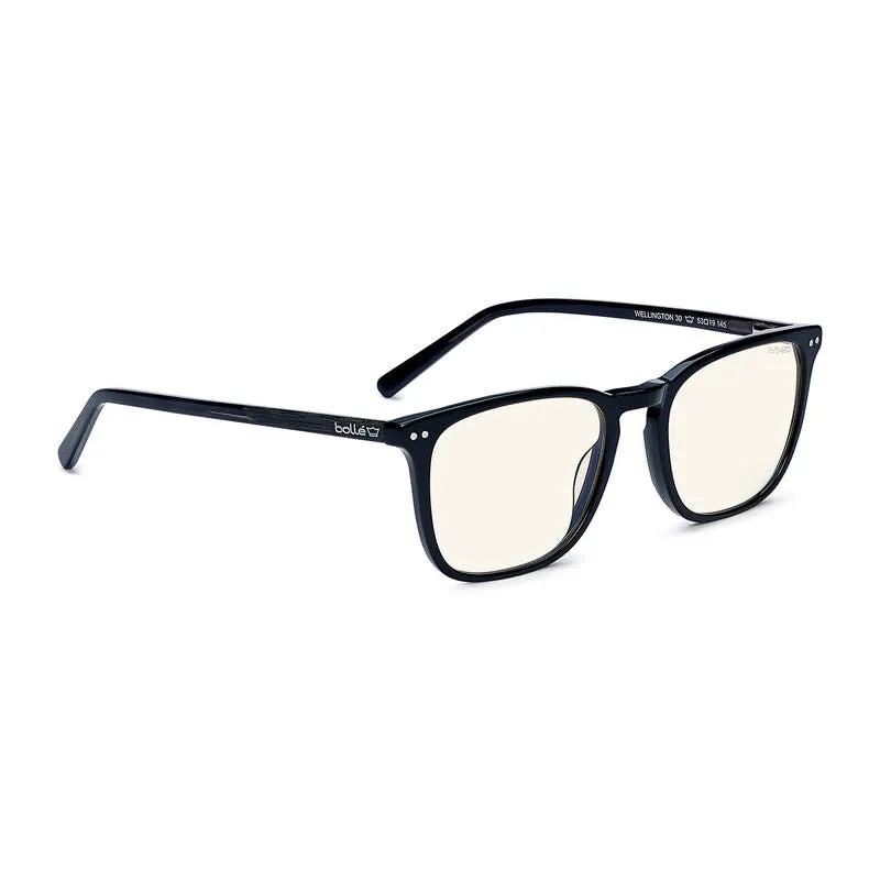 Bolle Safety Wellington - Unisex Problu Clear Lens Black Frame/Temples-(PRBWELL108)