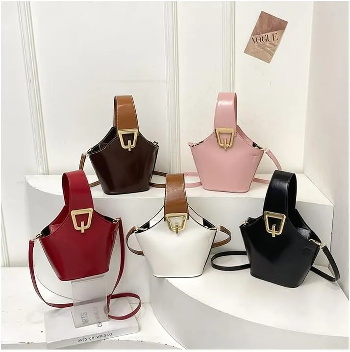Bucket Bags for Women Top Handle Bag Cross Body Handbag Vegan Leather Shoulder Hobo Tote Bag Trendy Crossbody Purse