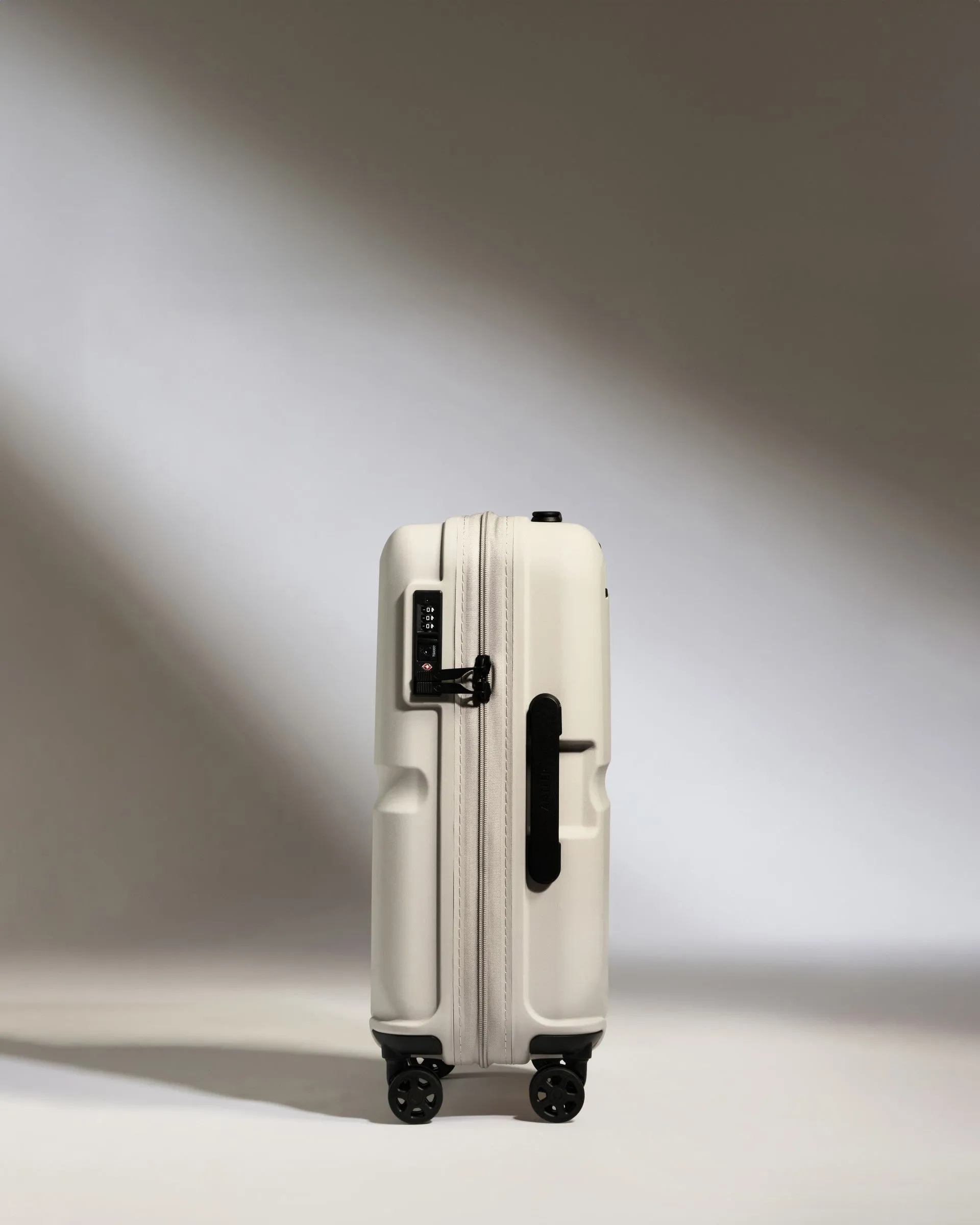 Cabin Suitcase in Taupe - Single Stripe