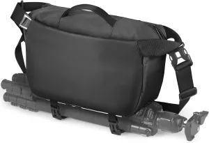 Camera Sling Bag, Waterproof Camera Case with Tripod Holder, DSLR/SLR/Mirrorless Cameras Shoulder Bag, Crossbody Camera Bags for Photography (Black)