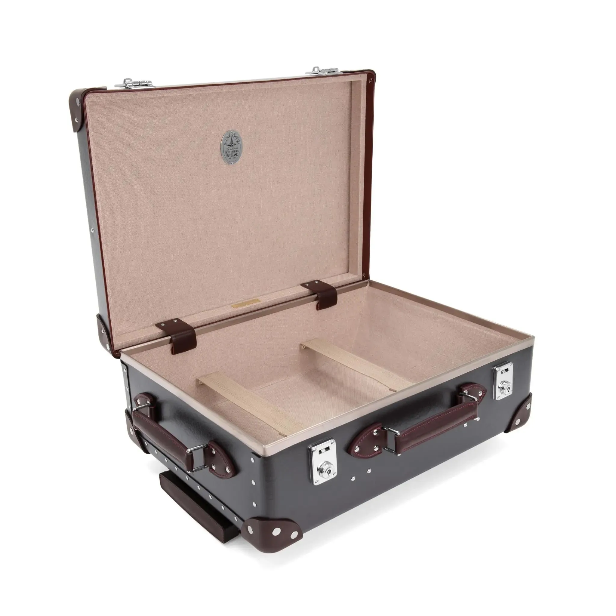 Centenary · Small Carry-On - 2 Wheels | Brown/Burgundy/Chrome