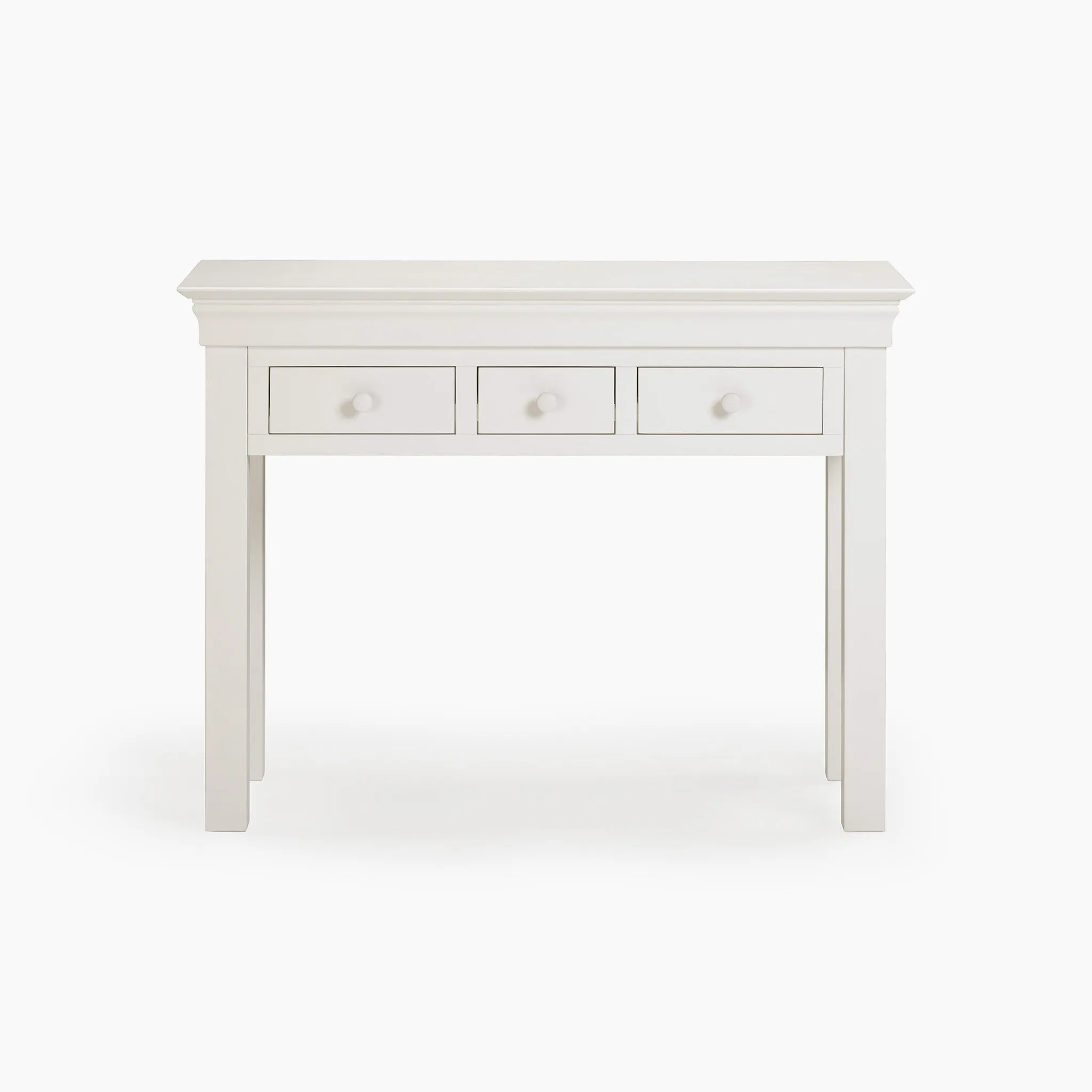 Chalbury Console Desk in Warm White