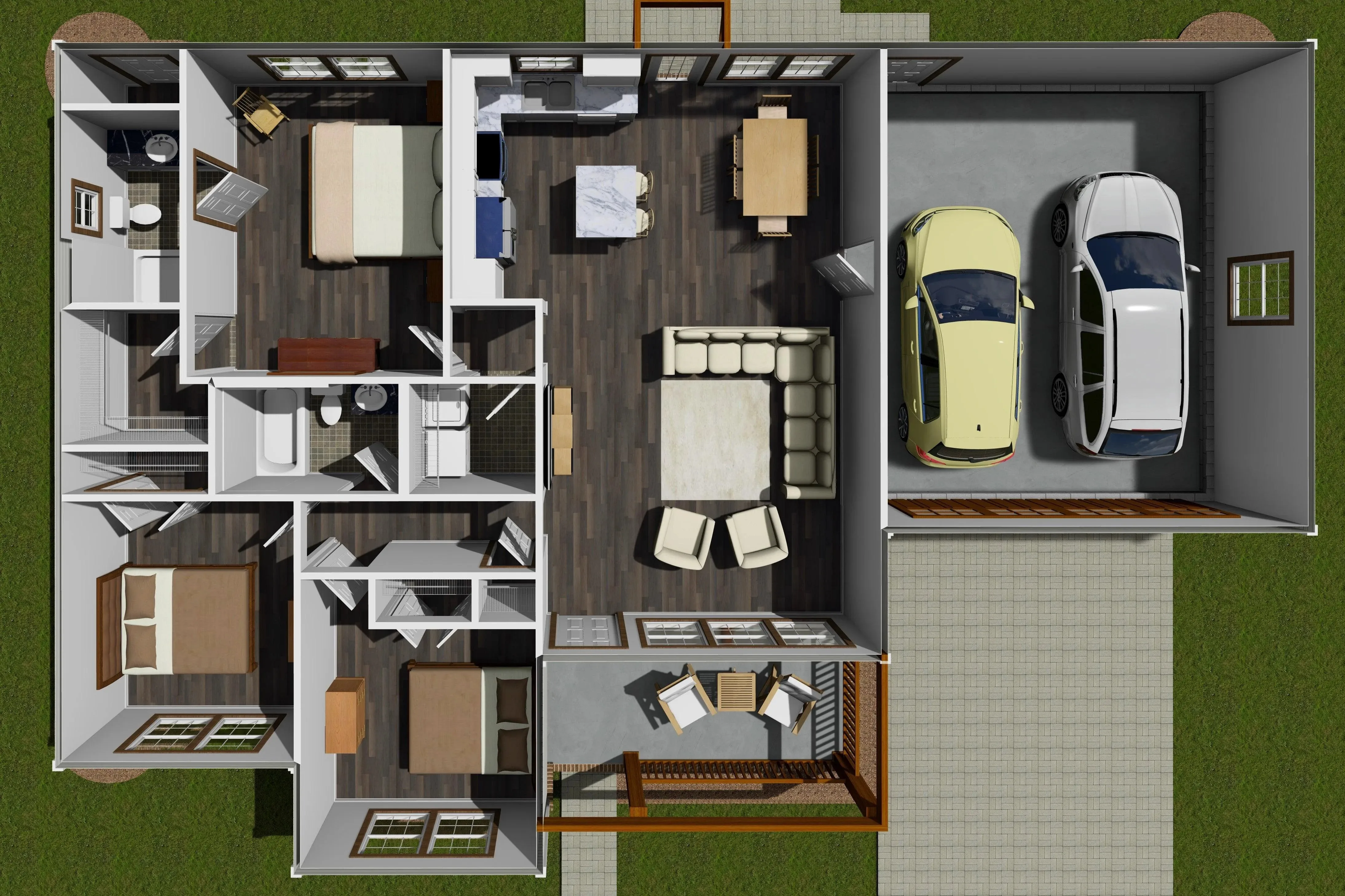 Charming 3-Bedroom Home with Modern Comfort and Practical Design