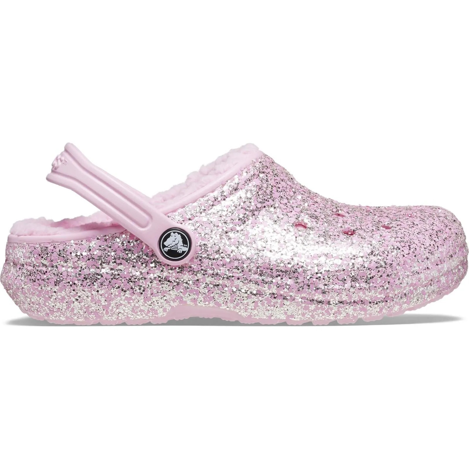 Crocs Toddlers' Classic Glitter Lined Clog Sandals