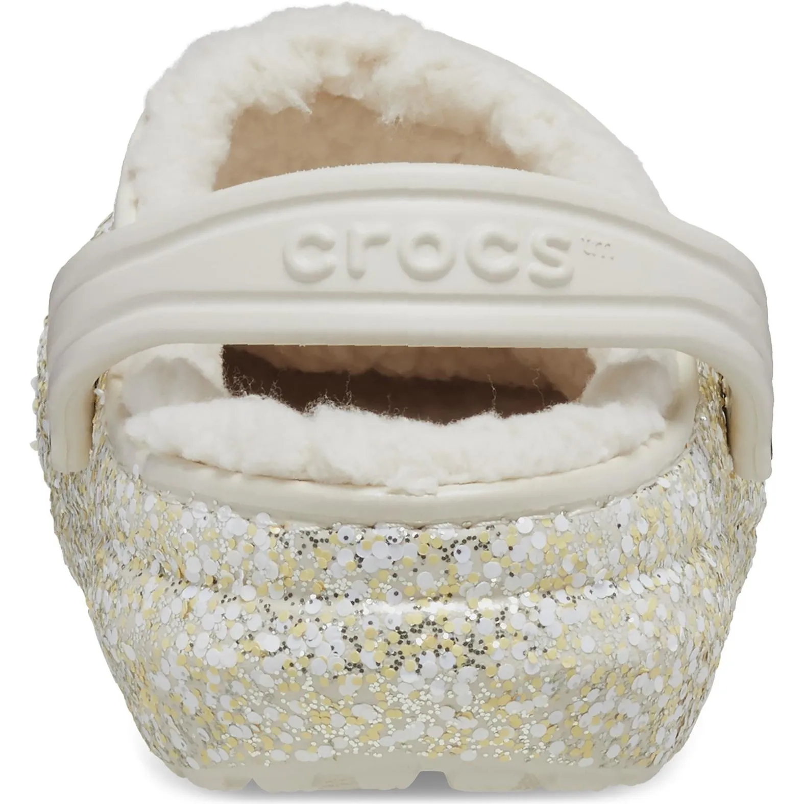 Crocs Toddlers' Classic Glitter Lined Clog Sandals