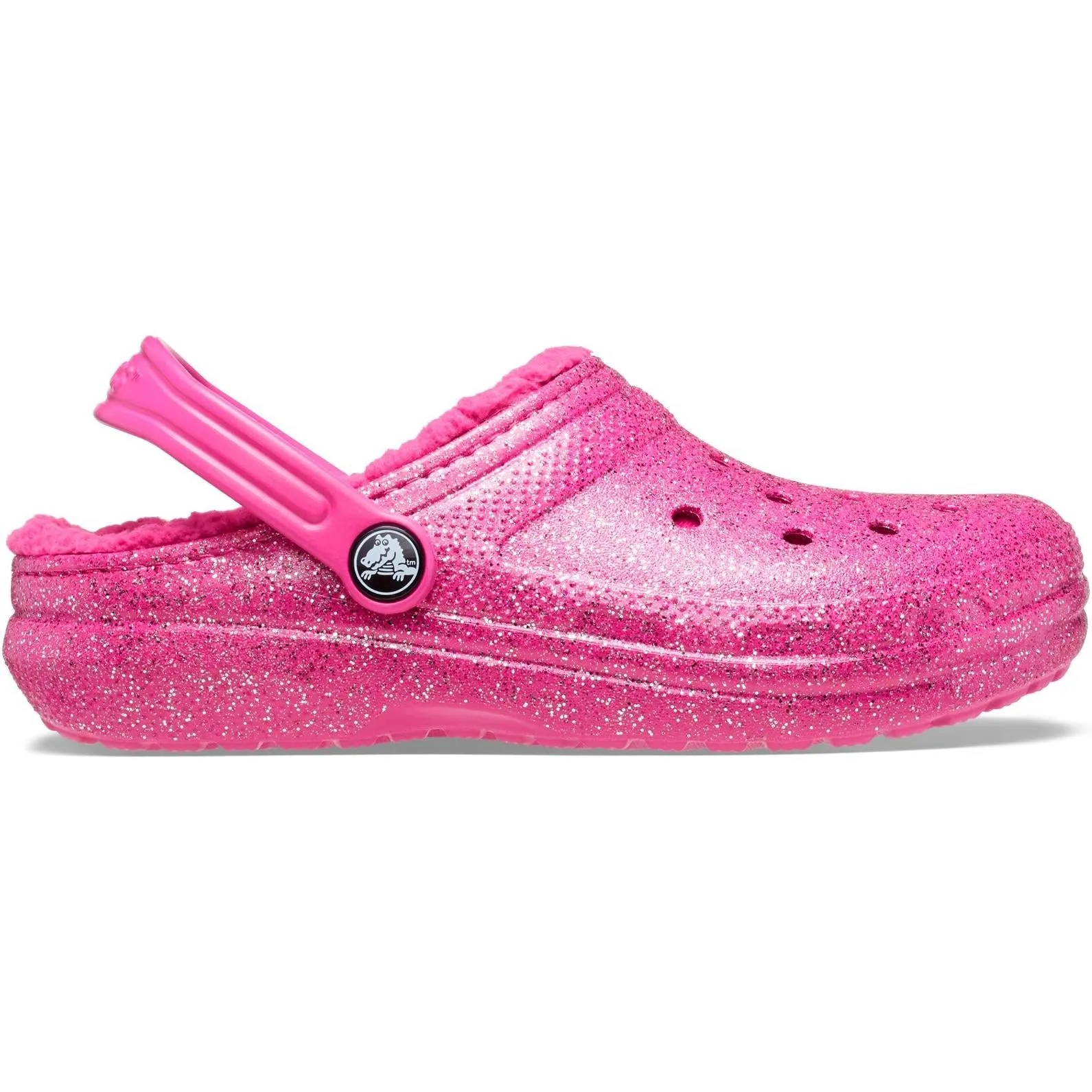 Crocs Toddlers' Classic Glitter Lined Clog Sandals