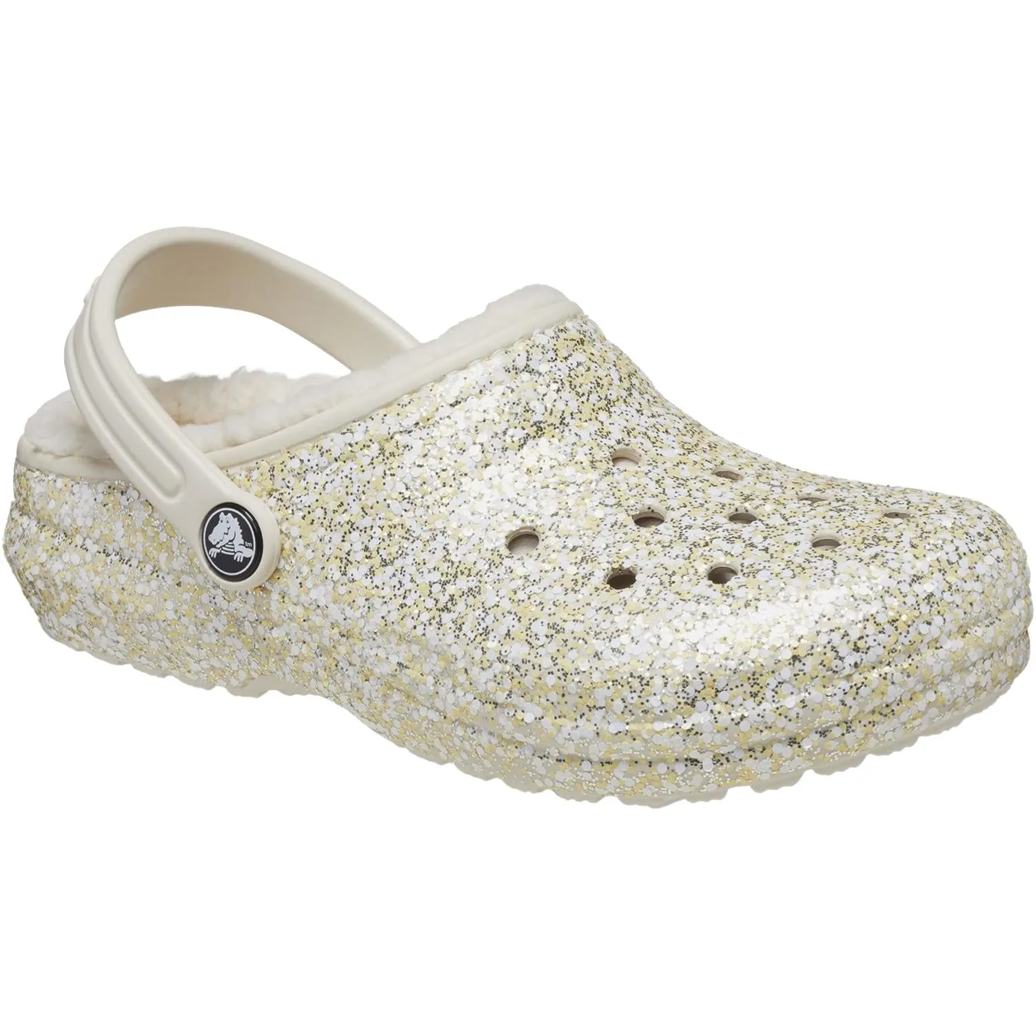 Crocs Toddlers' Classic Glitter Lined Clog Sandals