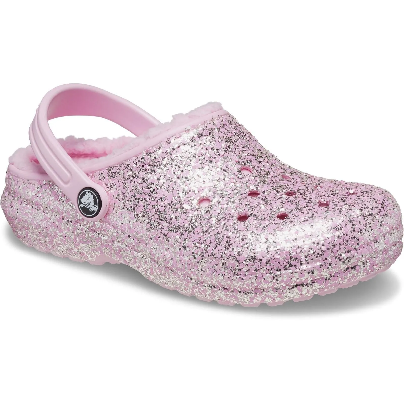 Crocs Toddlers' Classic Glitter Lined Clog Sandals