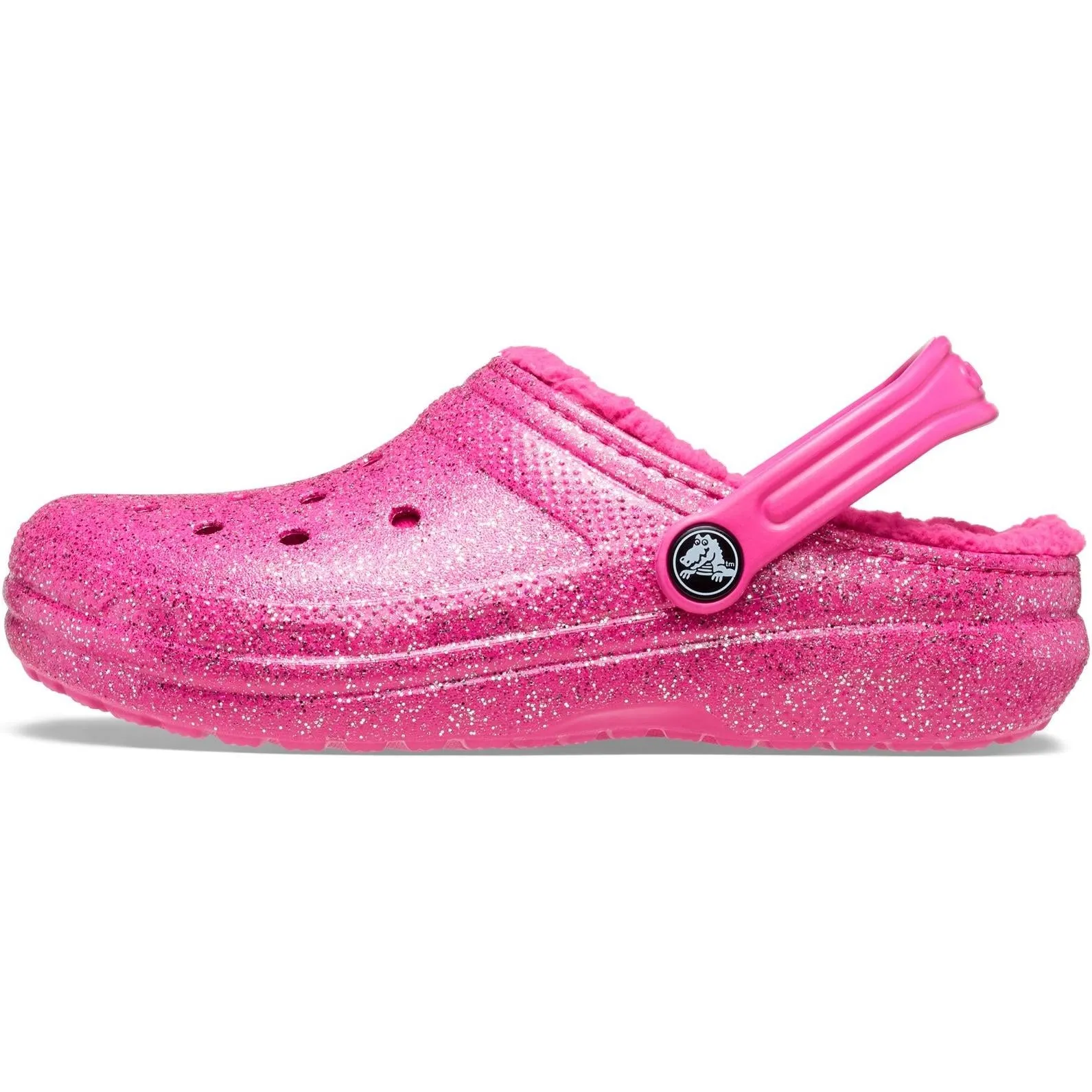 Crocs Toddlers' Classic Glitter Lined Clog Sandals