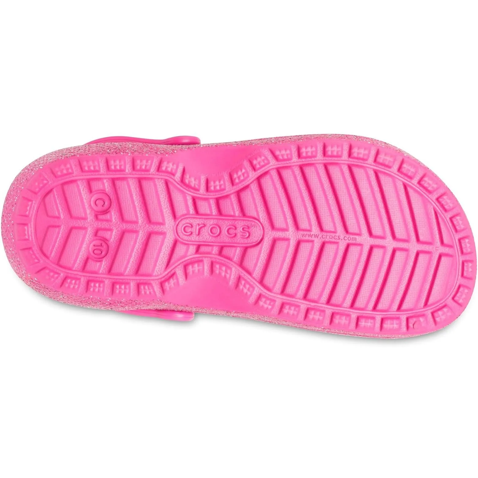 Crocs Toddlers' Classic Glitter Lined Clog Sandals