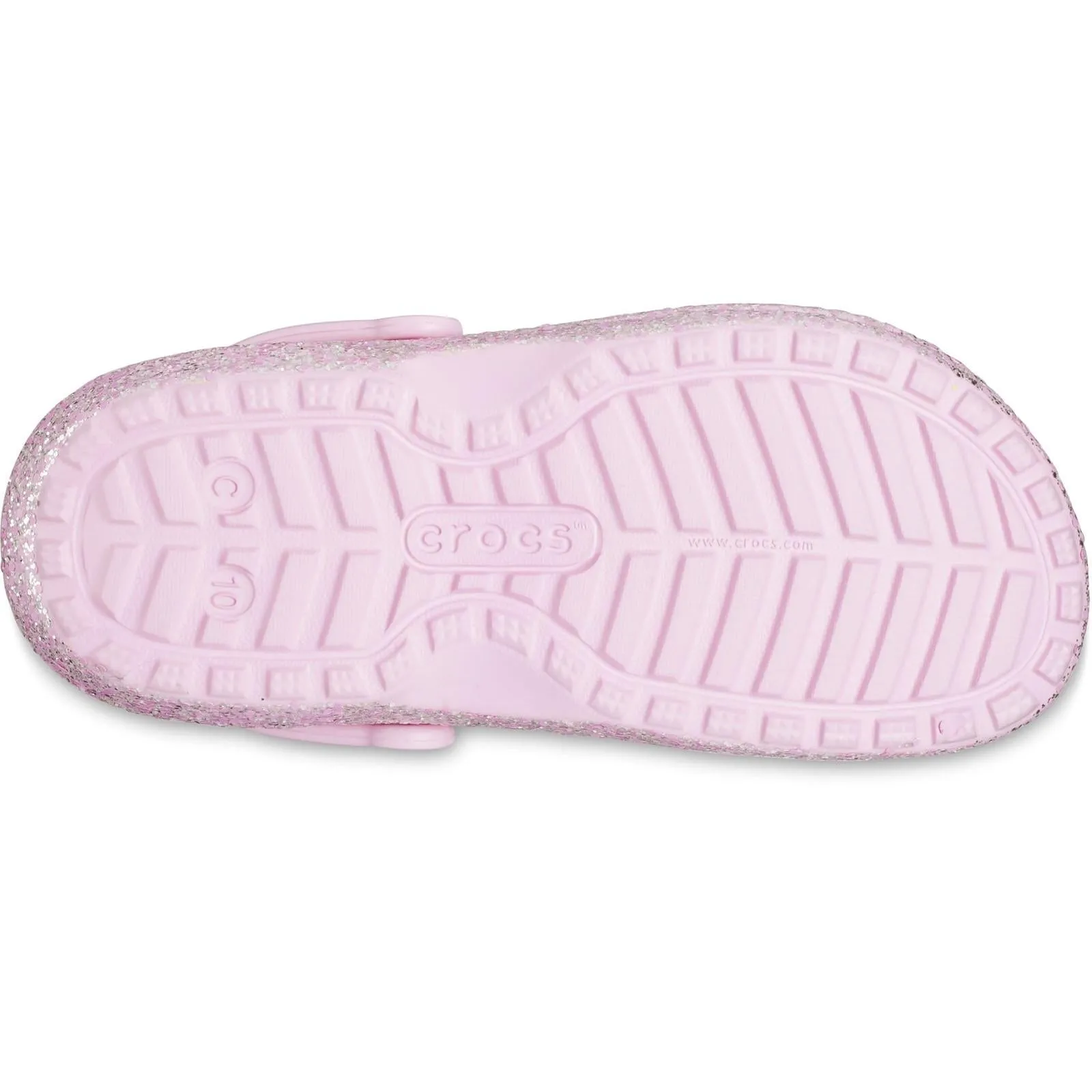 Crocs Toddlers' Classic Glitter Lined Clog Sandals