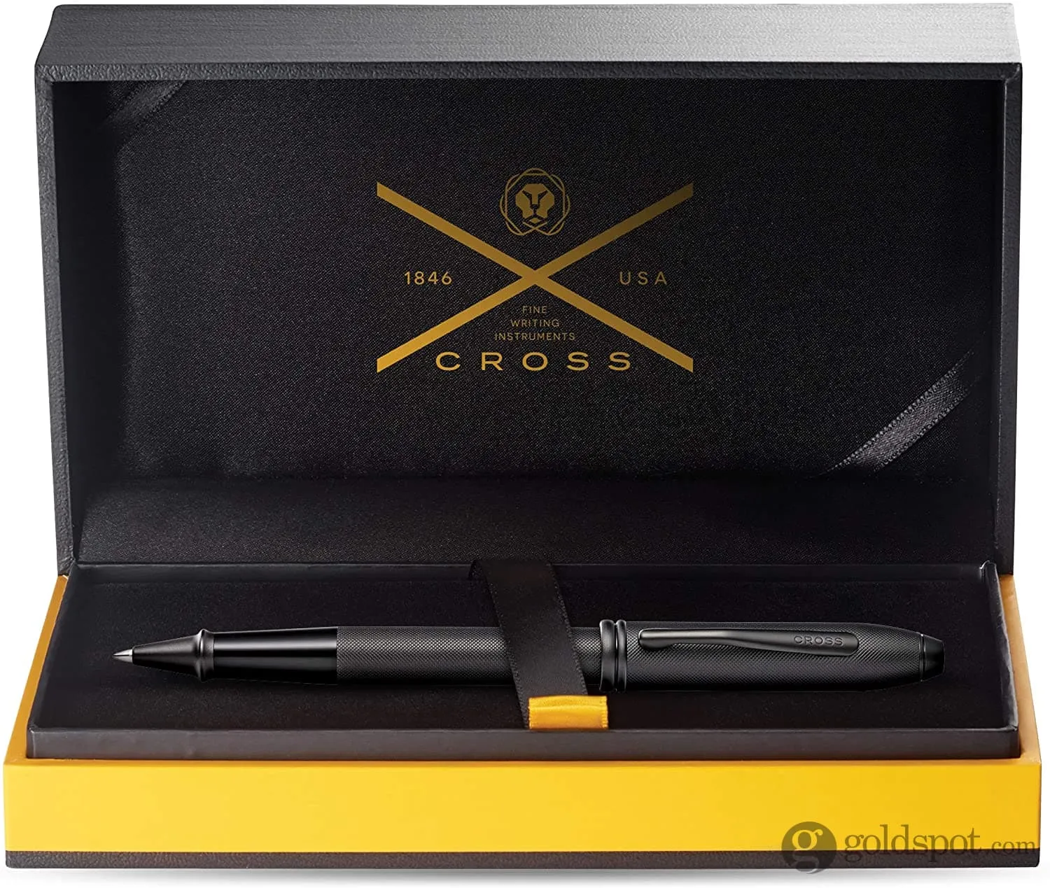 Cross Townsend Ballpoint Pen in Black Micro Knurl