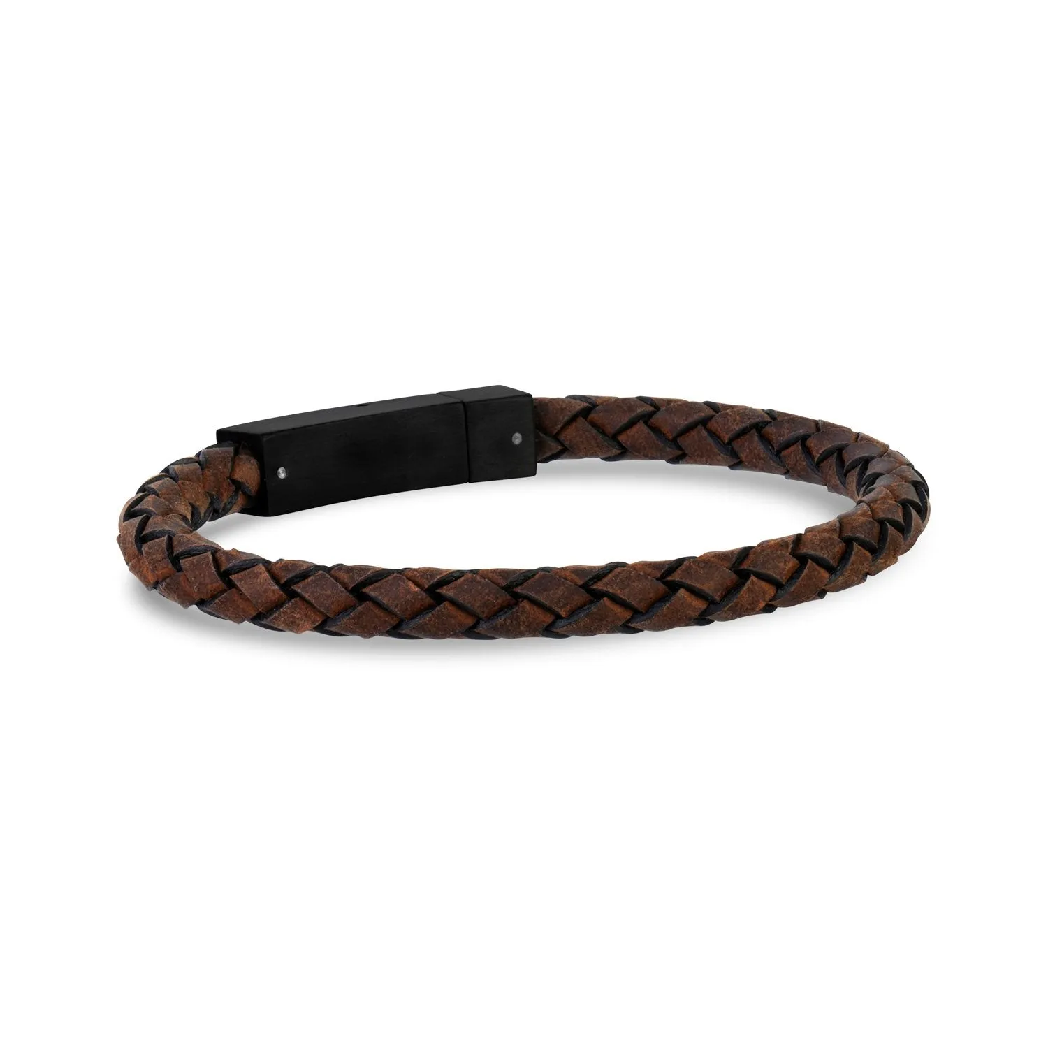 Dark Brown Leather Bracelet | 6MM