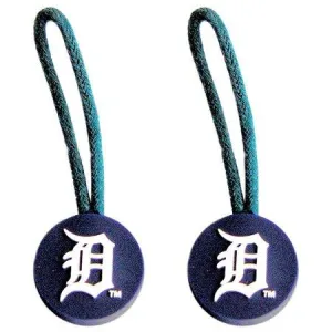Detroit Tigers Aminco Travel Navy & White Luggage ID-Zipper Pulls (2 Pack)