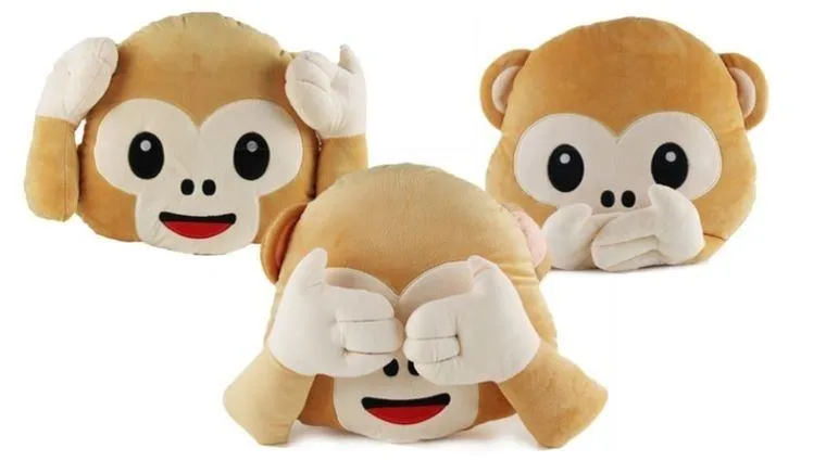 Emoticon Plush Decorative Pillows - Assorted Styles