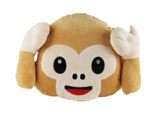 Emoticon Plush Decorative Pillows - Assorted Styles