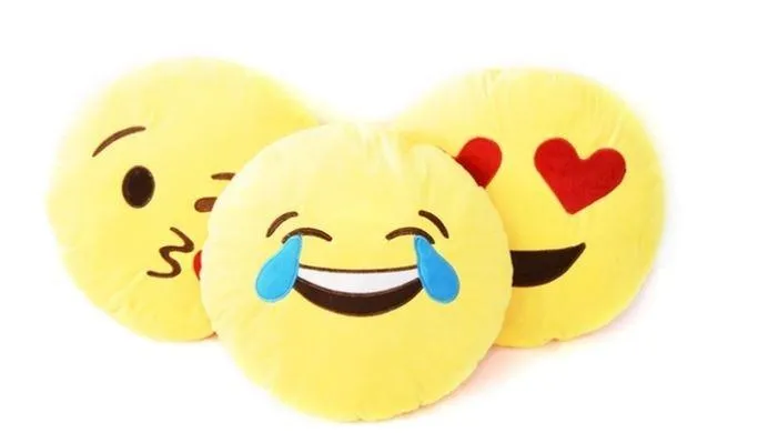 Emoticon Plush Decorative Pillows - Assorted Styles
