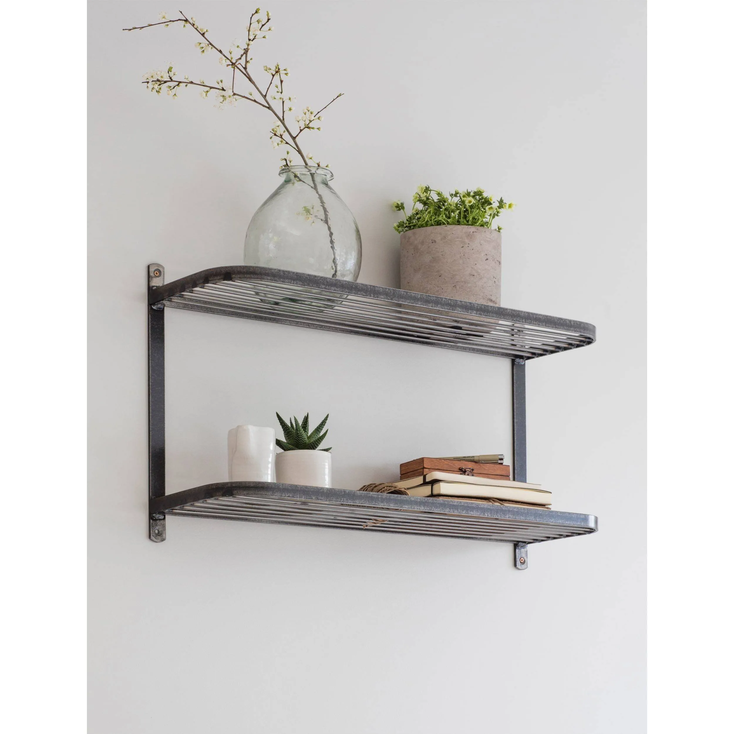 Farringdon Steel Double Wall Shelf