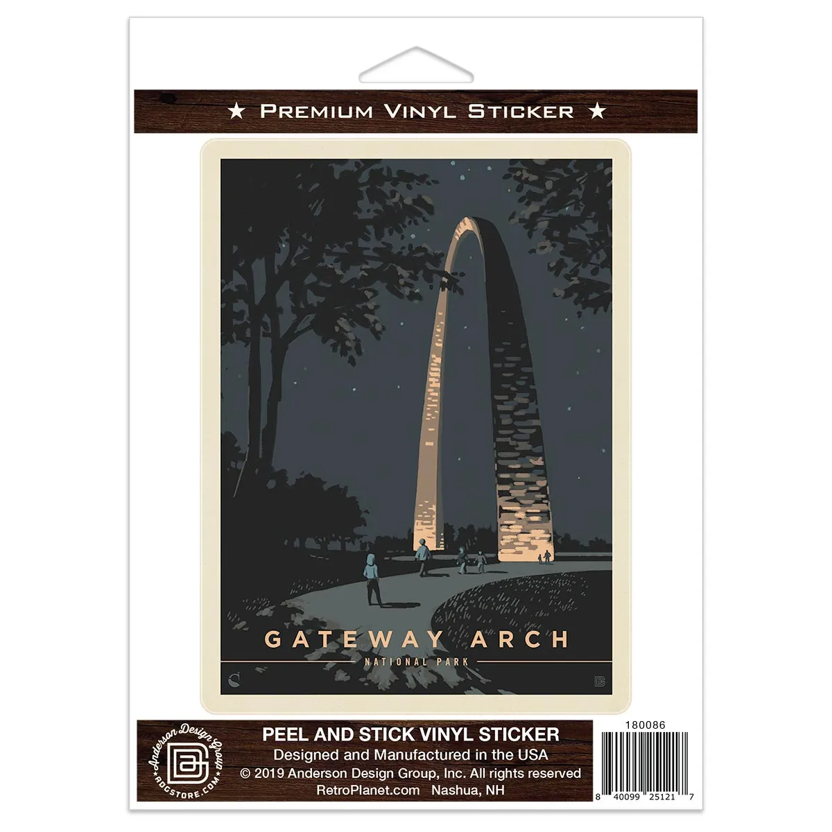 Gateway Arch National Park St. Louis MO Vinyl Sticker