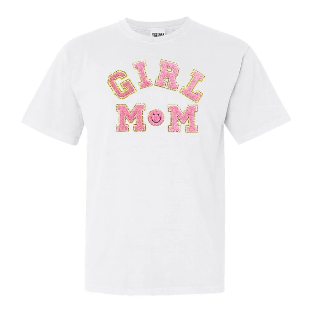 Girl Mom Letter Patch T-Shirt