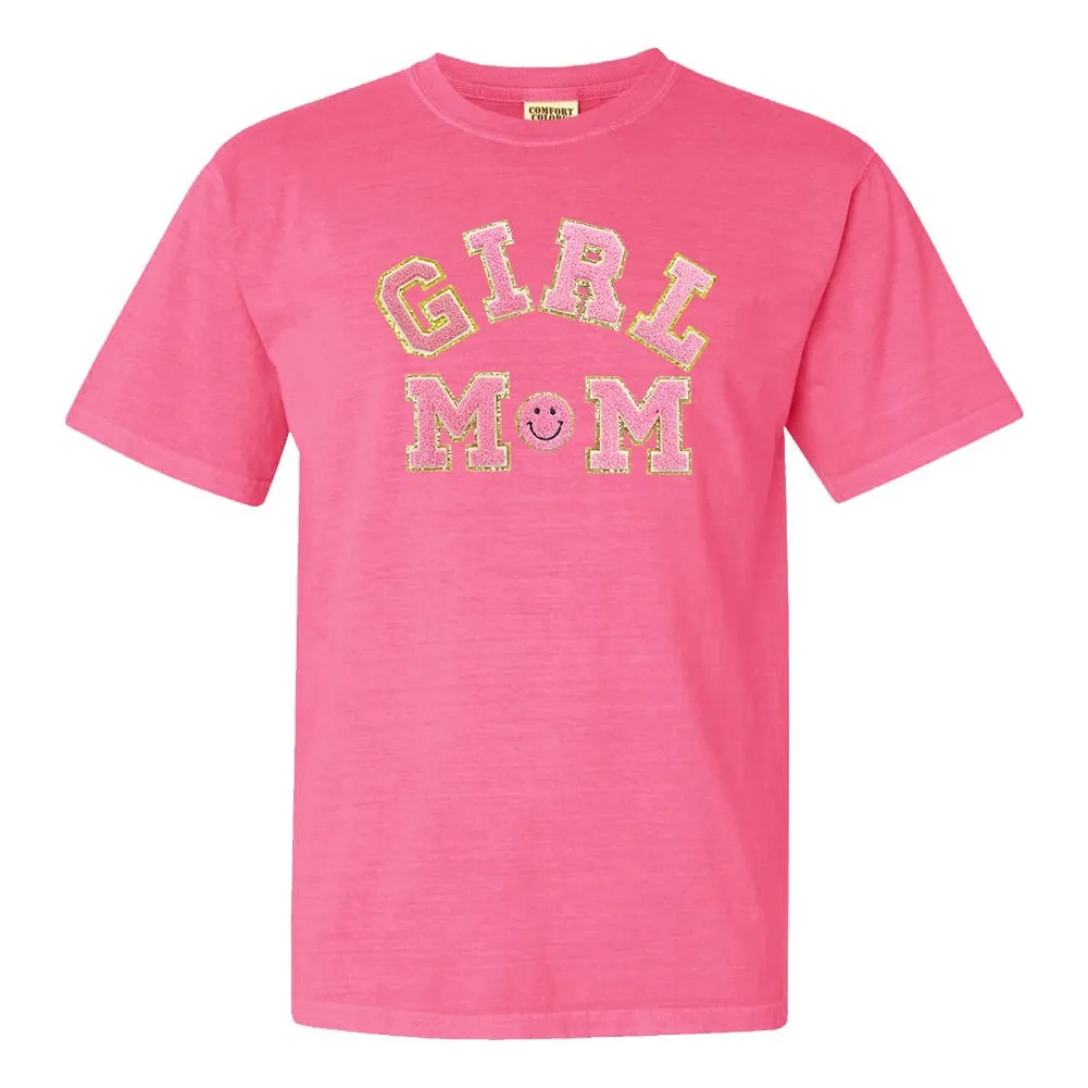 Girl Mom Letter Patch T-Shirt