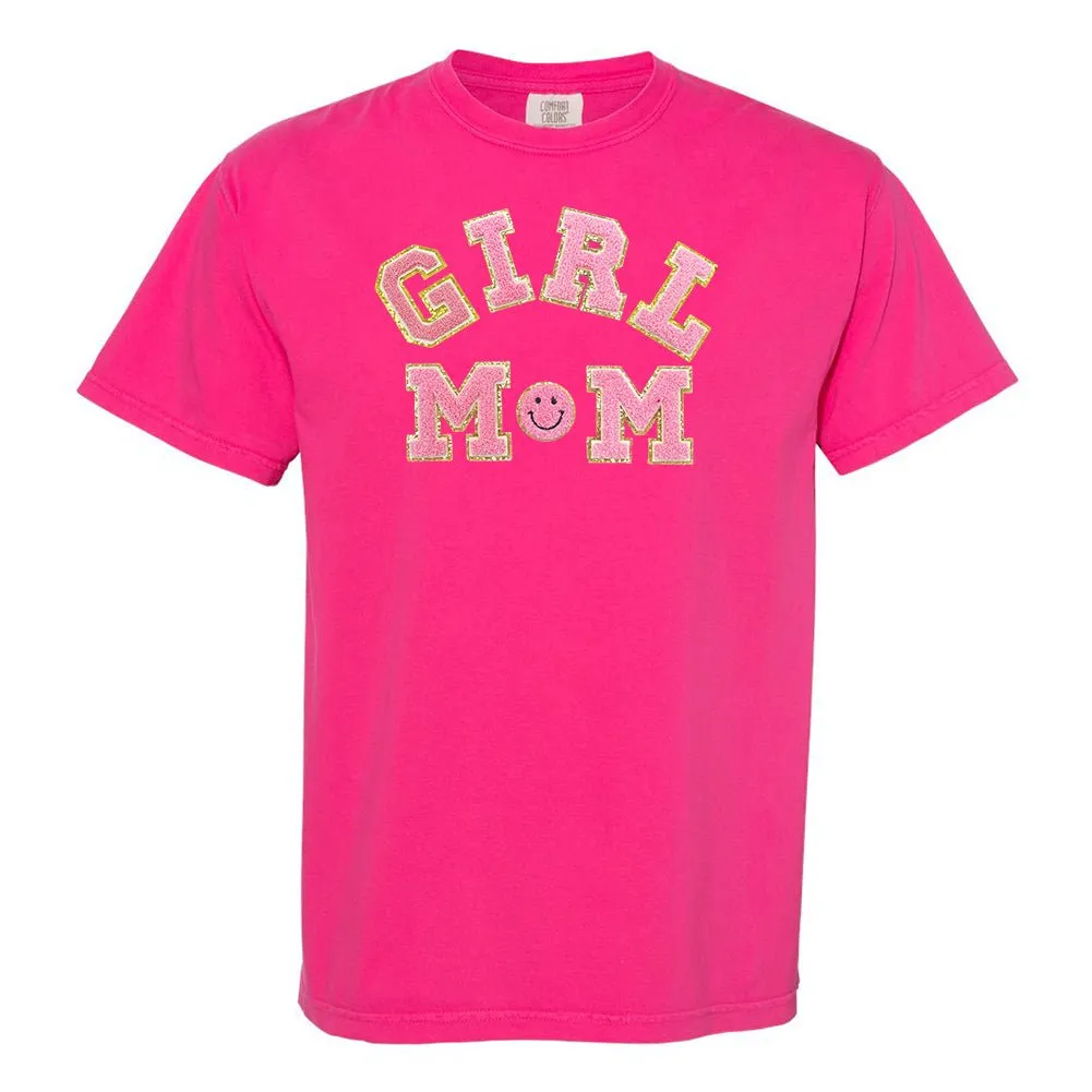 Girl Mom Letter Patch T-Shirt