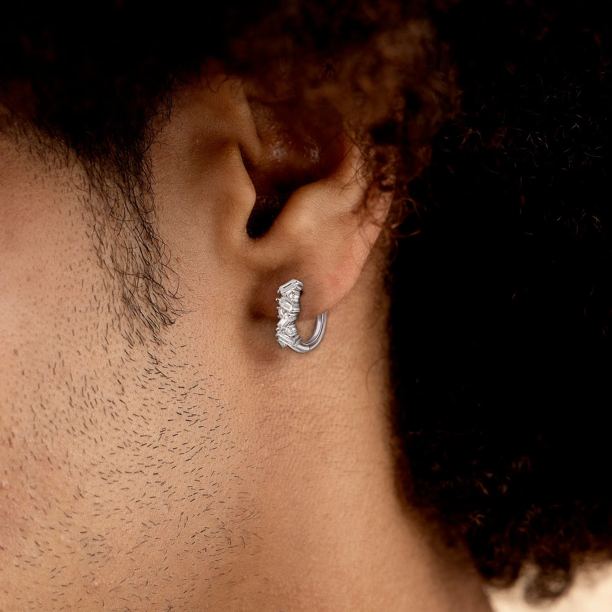 Halo Hoop Earrings - Pair
