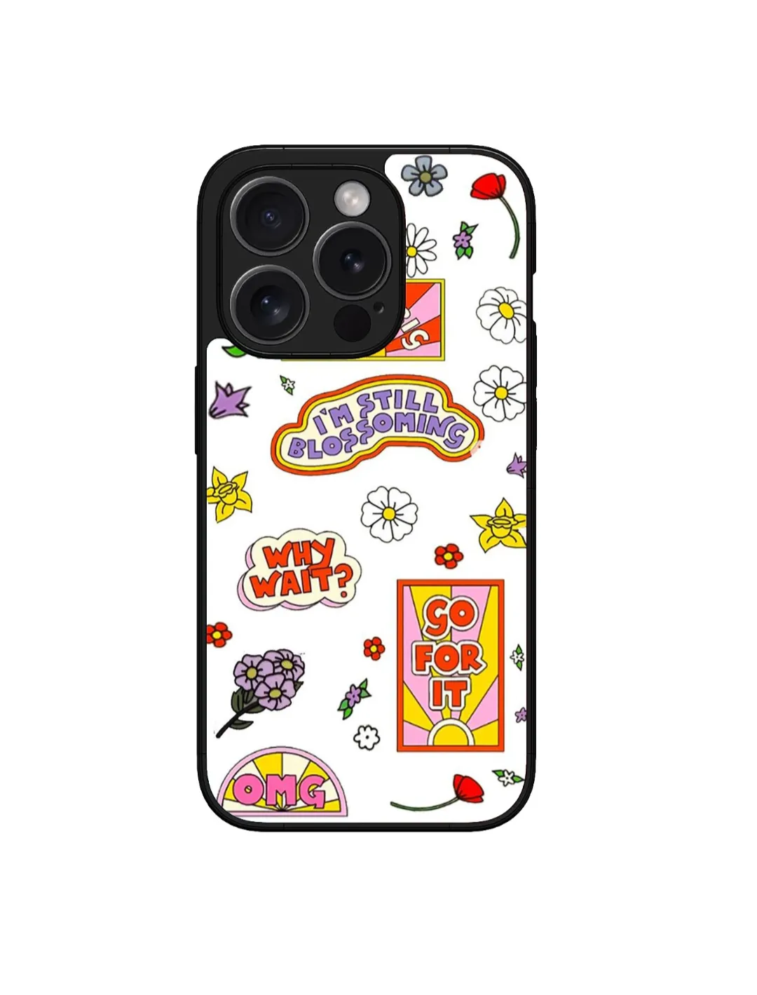 I'm Still Blooming Motivational Quote Custom Glossy Metal Bumper Case