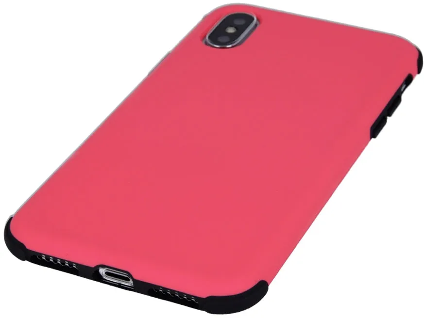 iPhone 7 Defender Rubber Rugged Case - Pink