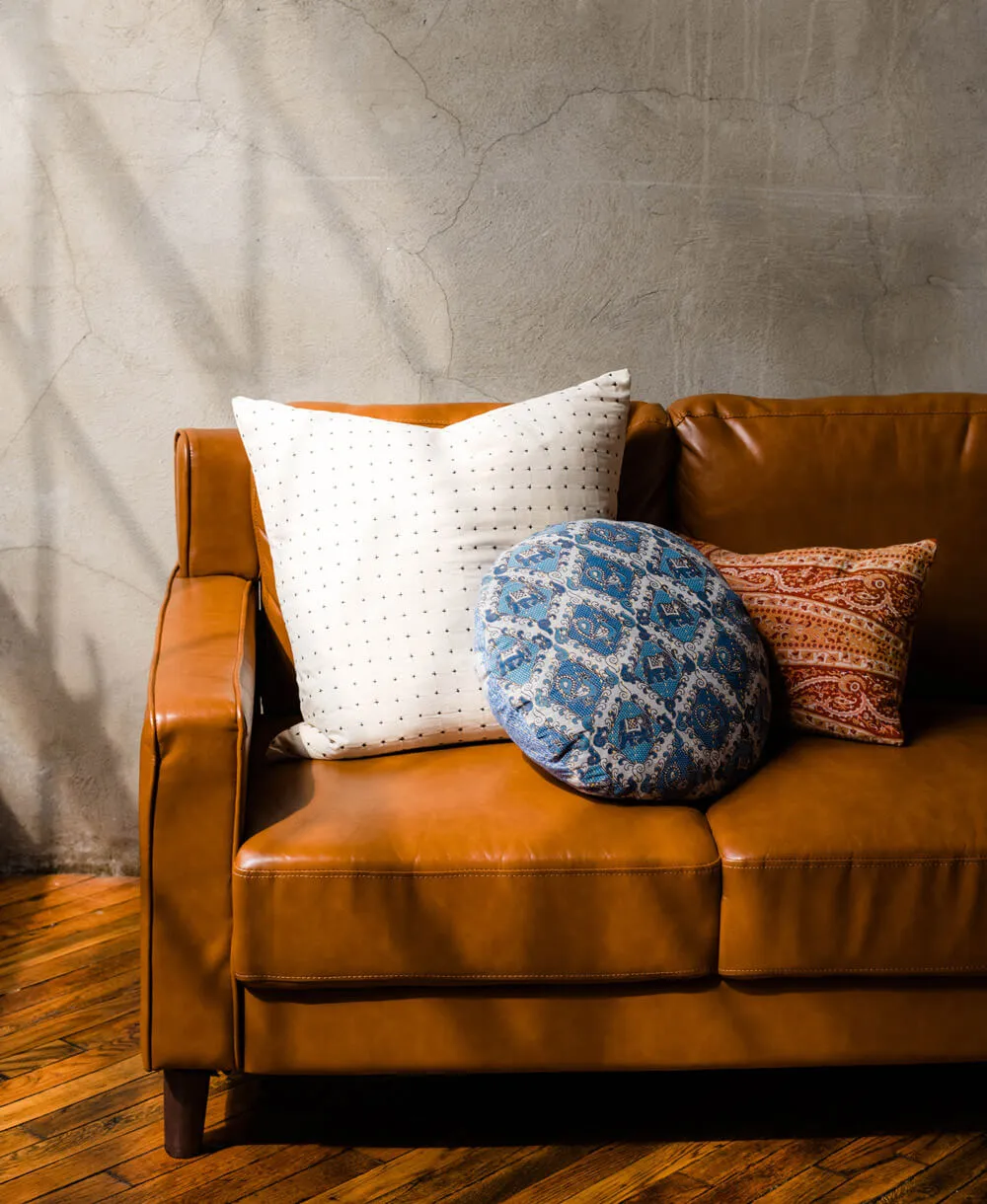 Kantha Round Pillow - No. 240208