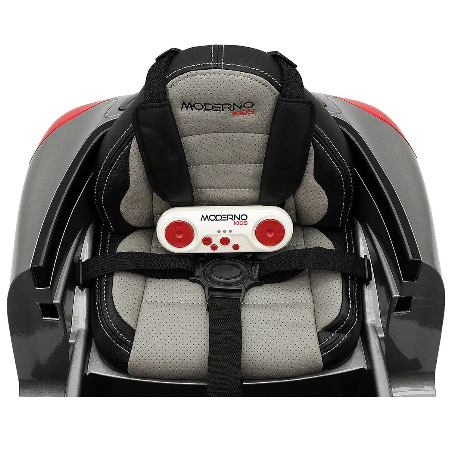 Kiddie Roadster 12v Kids Electric Ride-on Car With R/c Parental Remote | Gray Metallic