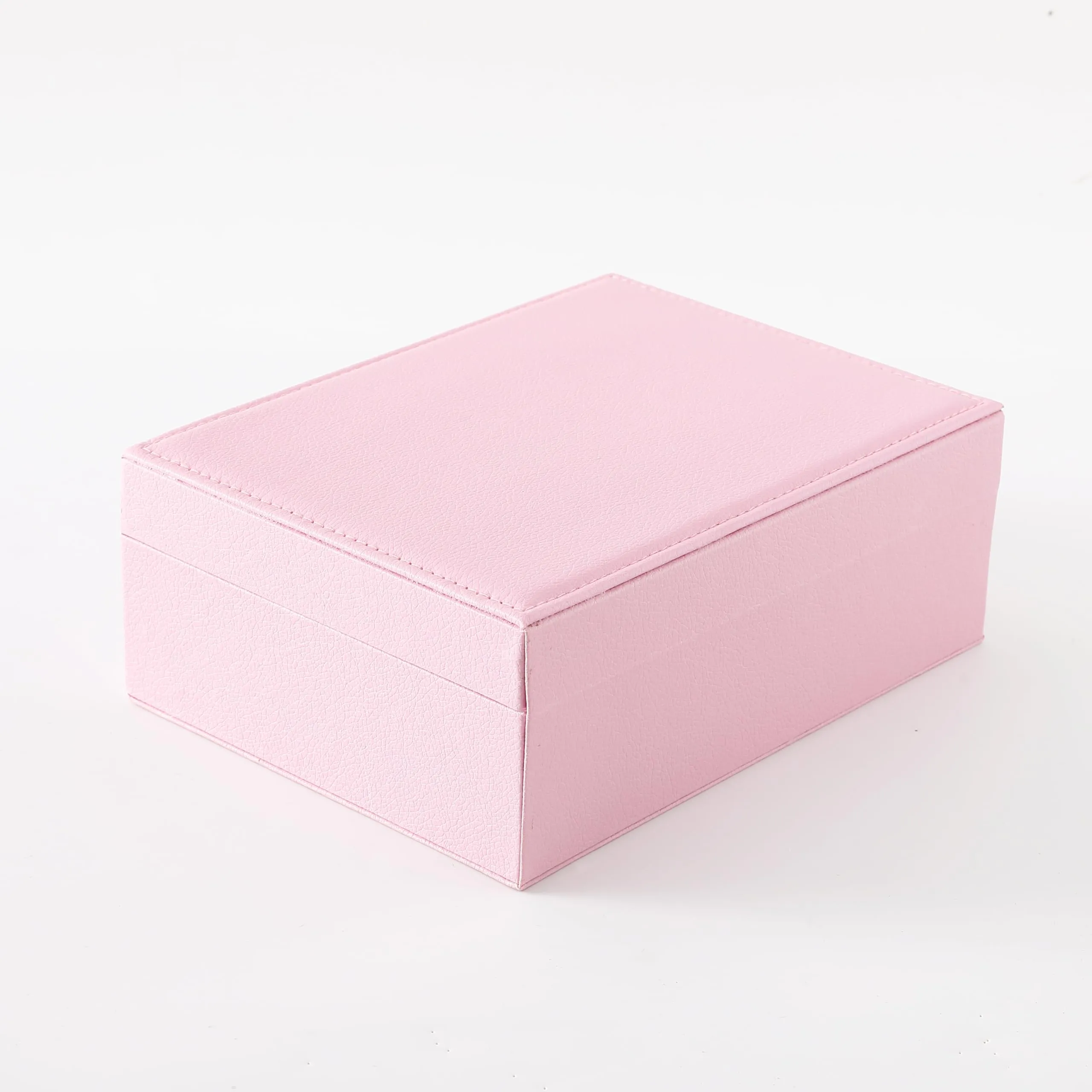 Kuber Industries Pack of 1 Mini Jewelry Box | Travel Jewellery Organizer Storage Box | Portable Case for Rings Earrings| Portable Jewelry Organizer | Proposal Gifts for Women Girl |YXX-026 | Pink