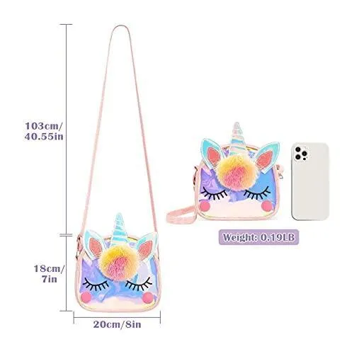 Little Girl Purses Crossbody Purses Unicorn Purse Cute Princess Handbags