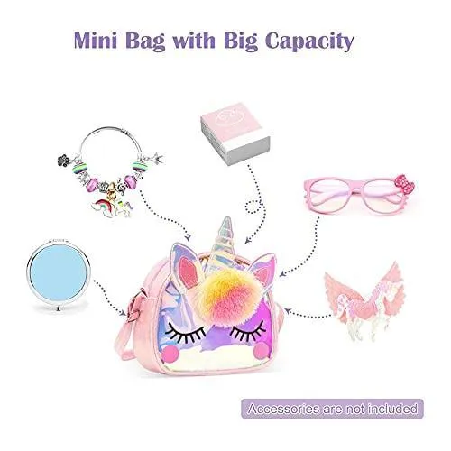 Little Girl Purses Crossbody Purses Unicorn Purse Cute Princess Handbags