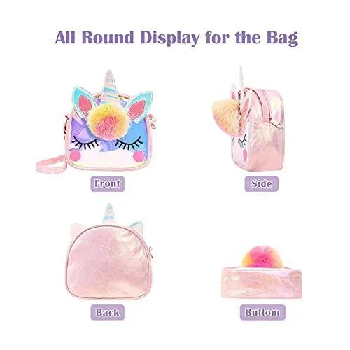 Little Girl Purses Crossbody Purses Unicorn Purse Cute Princess Handbags