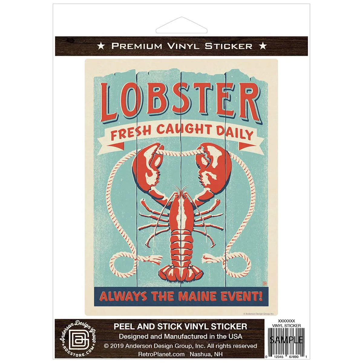 Lobster Maine Event Vinyl Sticker