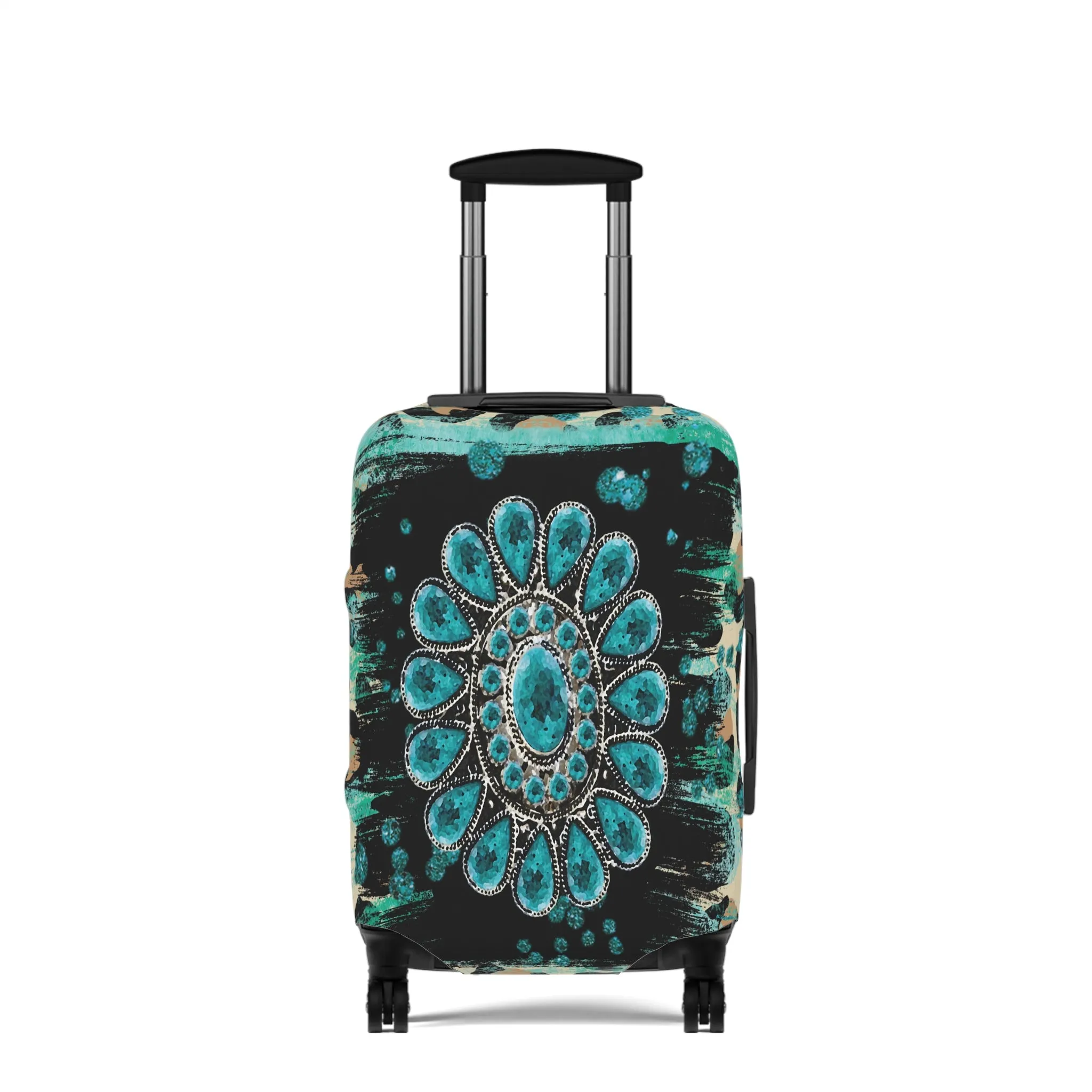 Luggage Cover, Country and Western, Turquoise, awd-038