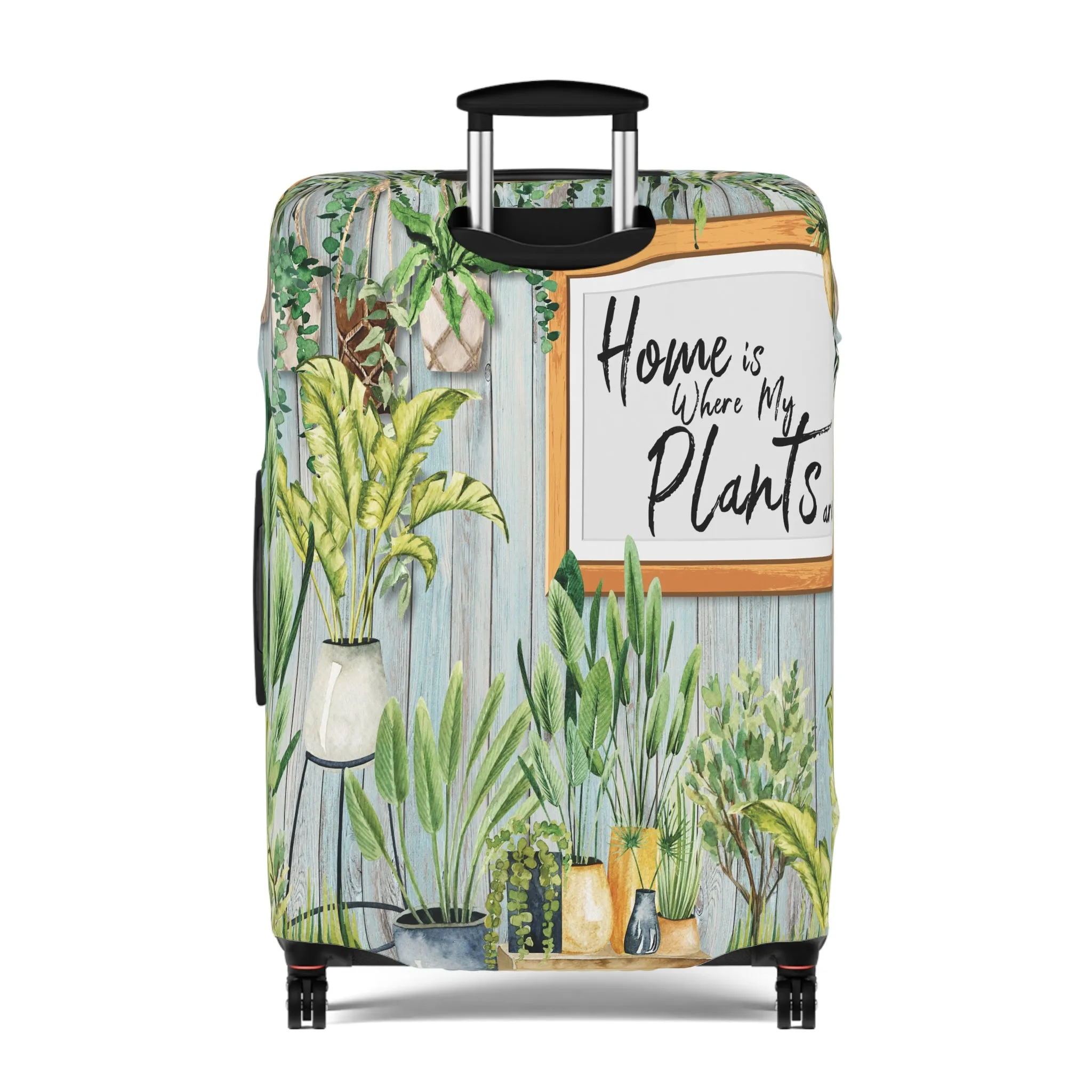 Luggage Cover, Home is where my plants are, awd-024