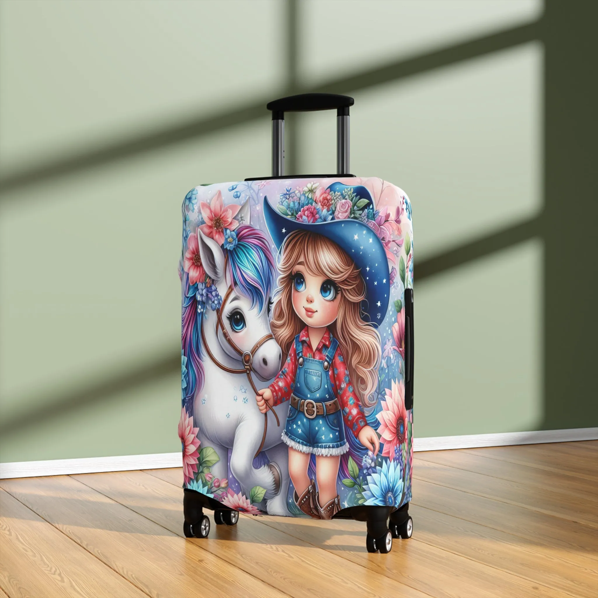 Luggage Cover, Just a Girl who Loves Horses, awd-3071