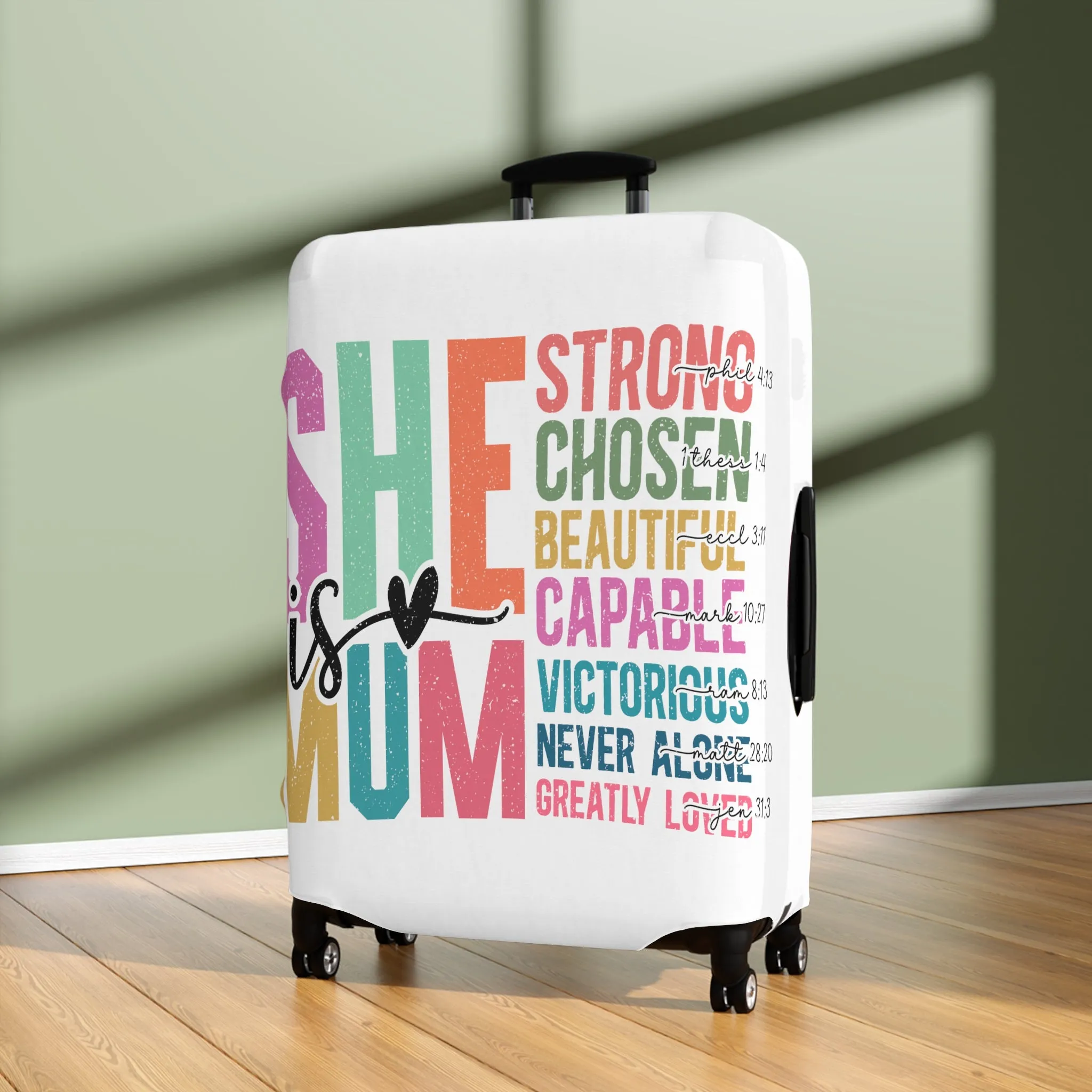 Luggage Cover, She is Mum, awd-5025
