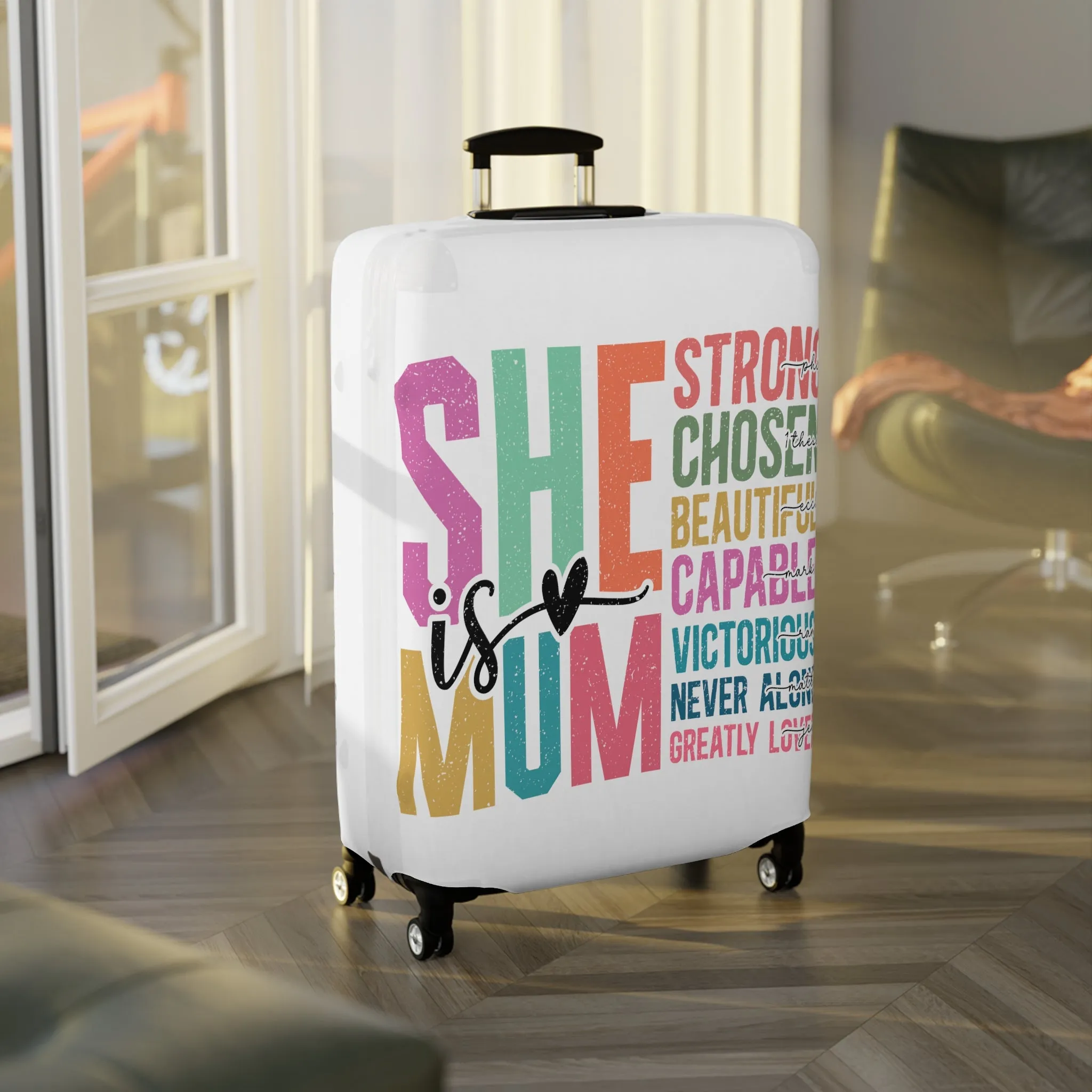 Luggage Cover, She is Mum, awd-5025